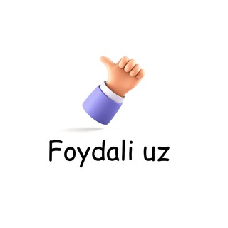 Telegram channel Foydali uz logo