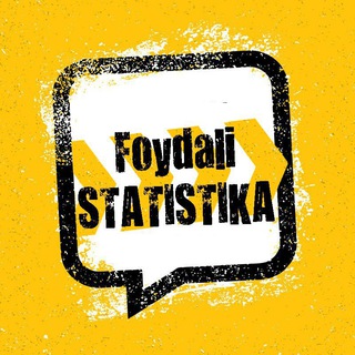 Telegram kanalining logotibi foydali_statistika — Foydali STATISTIKA