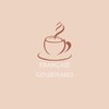 Логотип телеграм канала @fr_gourmand — Français gourmand ☕️ Материалы для преподавателей