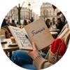 Логотип телеграм канала @francaisavecfrancaise — Французский в кармане 🥐