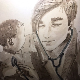 Логотип телеграм канала @frankly_dermatology — будни дерматолога (ex педиатра)