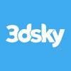 Логотип телеграм канала @frebie_3dsky — 3D SKY | CGTRADER | KITBASH3D