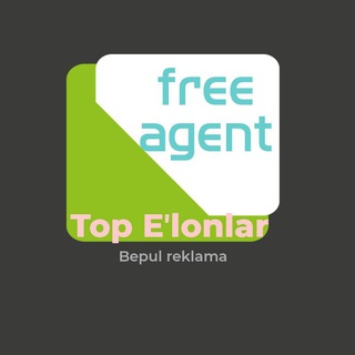 Telegram kanalining logotibi free_agentlik — Free Agent Top eʼlonlar!