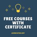 Logo saluran telegram free4unow_backup — Free Courses with Certificate