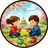 Логотип телеграм канала @friendlymap — Карта, кофе, 2 админа