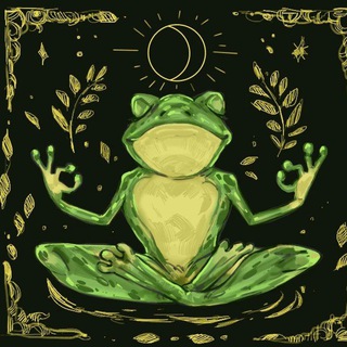 Логотип телеграм канала @frog_tarot — frog tarot