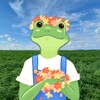 Логотип телеграм канала @froggy_draw — Жабка рисует