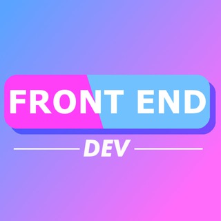 Логотип телеграм канала @front_end_dev — FrontEndDev