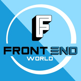 Logo of telegram channel front_end_first — Front End World