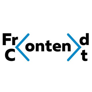 Логотип телеграм канала @frontendcontent — < FrontendContent >