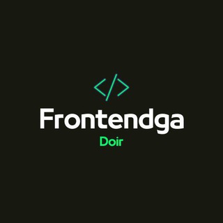 Telegram kanalining logotibi frontendga_doir — Frontend'ga doir!