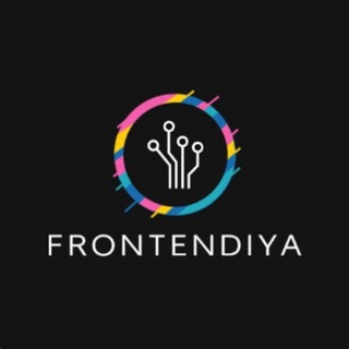 Логотип телеграм канала @frontendiya — FRONTENDIYA - Веб разработка