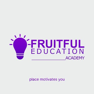 Telegram kanalining logotibi fruitful_edu — FRUITFUL EDUCATION ACADEMY 🏫