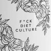 Логотип телеграм канала @fuckdietculture — диетическая культура каждый день