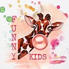 Логотип телеграм канала @funnykids_wear — FUNNY_KIDS | Детская одежда