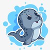 Логотип телеграм канала @funnyseal — СМЕШНОЙ ТЮЛЕНЬ