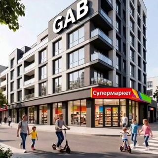 Логотип телеграм канала @gab_investicii — ГАБ. Готовый арендный бизнес.