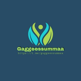 Logo of telegram channel gaggeessummaa — GAGGEESSUMMAA