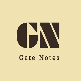 Logo of telegram channel gatecehandnotes — Gate Notes(CE)
