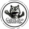 Логотип телеграм канала @gatolocospb — "Творческая студия" 𝔾𝕒𝕥𝕠 𝕃𝕠𝕔𝕠