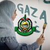 Logo of telegram channel gazahamastelegram — Telegram is just Gaza Now, Izz ad-Din al-Qassam Brigades, Hamas, حركة حماس, كتائب الشهيد عز الدين القسام? Bullshit!