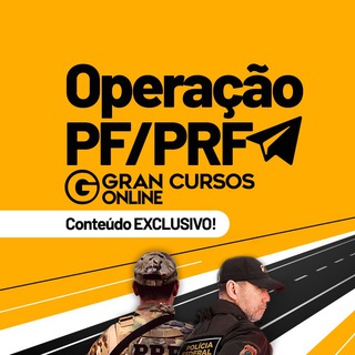 Logotipo do canal de telegrama gcopfprf - Operação PF/PRF GRAN