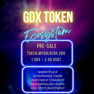 Telegram kanalining logotibi gdx_token_ecosystem — 🌐GDX token official🌐