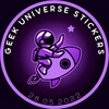 Логотип телеграм -каналу geek_universe_stickers — Ґік-Всесвіт Стікерів | Гіківські наліпки українською мовою (Стікери UA) 🇺🇦