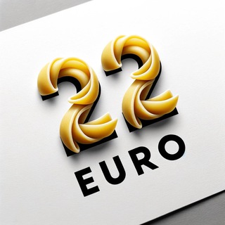 Логотип телеграм канала @gegel_22euro — 22 Euro. Переезд в Италию