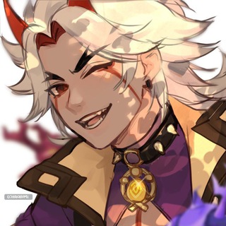 Логотип телеграм канала @genshinheadcanon — цветок сахарок | genshin headcanons