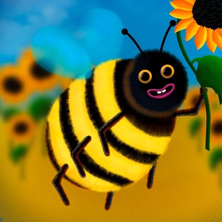 Логотип телеграм -каналу gentle_memes — Бджілка-українка