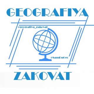 Telegram kanalining logotibi geografiya_zakovat — Geografiya_Zakovat | Uyda qoling!