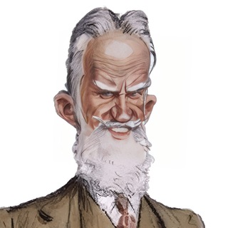 Логотип телеграм канала @george_bernard_shaw — Бернардь как Шоу