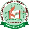Логотип телеграм канала @gimndz1 — ГУО "Гимназия № 1 г. Дзержинска"