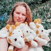 Логотип телеграм канала @glazki_pugovki — Вяжмать