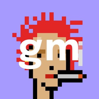 Логотип телеграм канала @gmnfts — gm frens - все об NFT