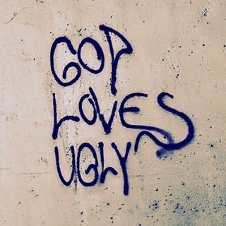 Логотип телеграм канала @god_lovesugly — god loves ugly