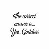 Logo of telegram channel goddessandsissy — Yes, Goddess