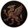 Логотип телеграм канала @goldgreif — золотой грифон