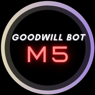 Логотип телеграм канала @goodwill_botm5 — Goodwill BOT M5