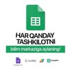 Telegram kanalining logotibi googlesheetsuz1 — Google Sheets Uzbekistan
