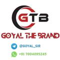Logo saluran telegram goyal_the_brand — GOYAL THE BRAND [2018]