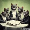 Логотип телеграм канала @grishkovetsnepozvonit — Кот, квартет и тексты на салфетках
