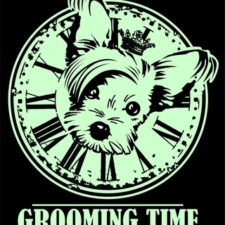 Логотип телеграм канала @groomingtime — GroomingTime. Гуманный груминг - стрижка собак и кошек Краснодар
