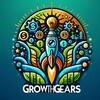 Логотип телеграм канала @growthgears — 💼 Бизнес Мастерская ✨ | Идеи & Планы для Стартапов 🚀