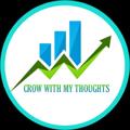 Logo saluran telegram growwithmythought — GROW ↗️ WITH MY THOUGHTS 💰🤑💰