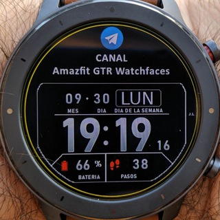 Telegram channel Amazfit GTR watchfaces esferas en español logo