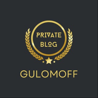 Telegram kanalining logotibi gulomoff_blog — Gulomoff | Shaxsiy blog