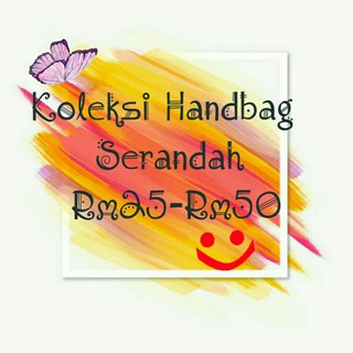 Logo of telegram channel handbagcantikrm25 — HandBag S'rendah Rm25-Rm50
