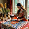 Логотип телеграм канала @handmade_rukodel — РУКОДЕЛЬНИЦА 🪡🧵🧶
